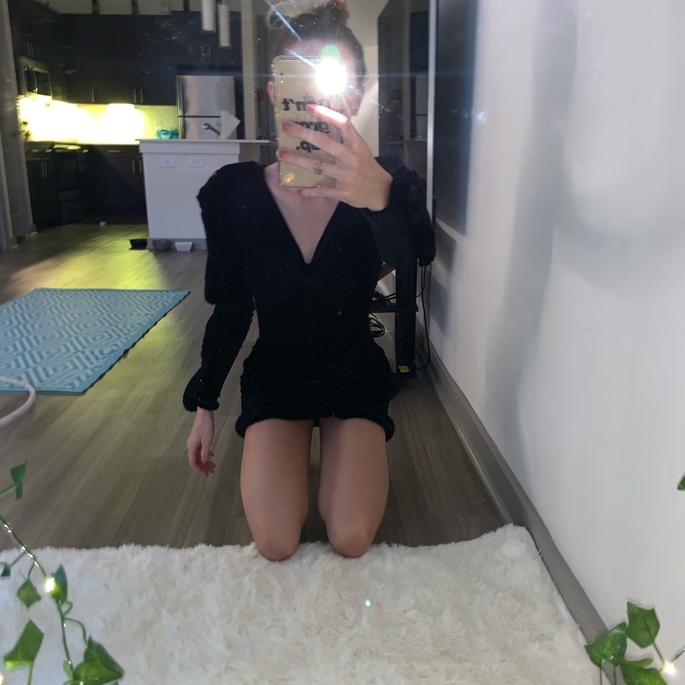 Black Versace dress